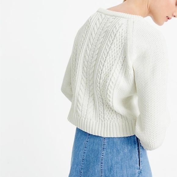 J. CREW Cable Chunky Sweater Lavender - Picture 2 of 5